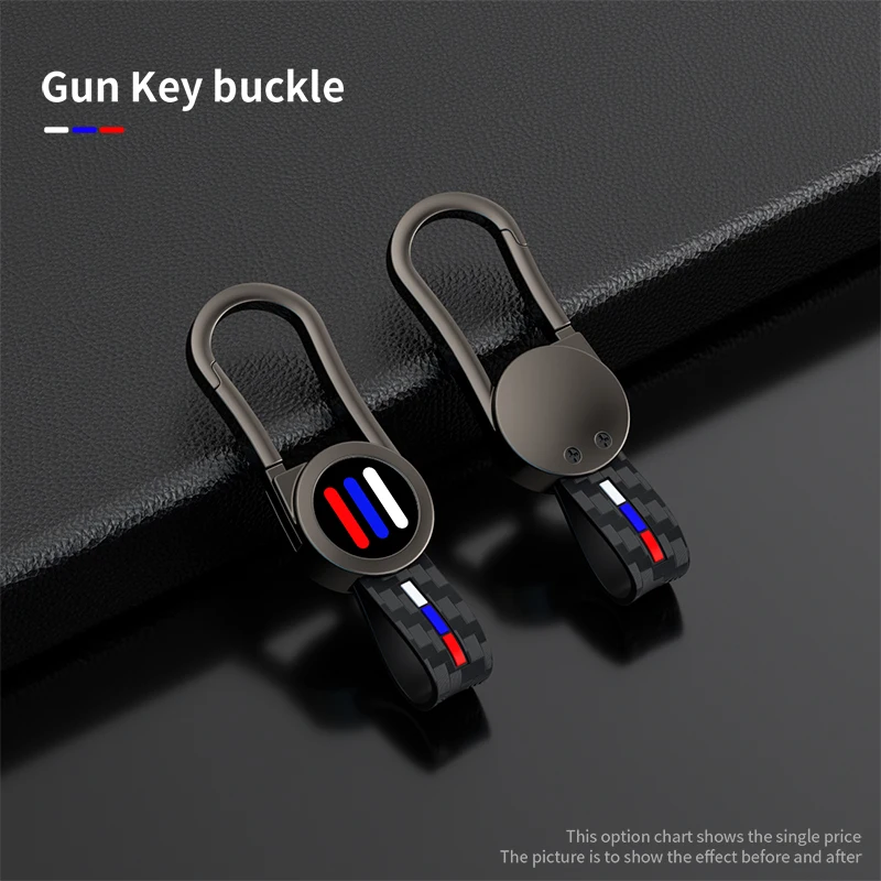 Premium Car Key Case Cover and Keyring - Elegant Car Styling Accessory
