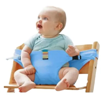 Cintura di Sicurezza Pieghevole e Portatile per Seggiolino Bambino, Cinghia per Pasti con Cintura di Sicurezza Fissa per Seggiolone