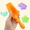 6PCS Beach Sensory Bucket Toy Cartoon Dinosaur Sand Plage Set Ocean Animal For Parent-Children Interactive Beach Water Play Toys 4