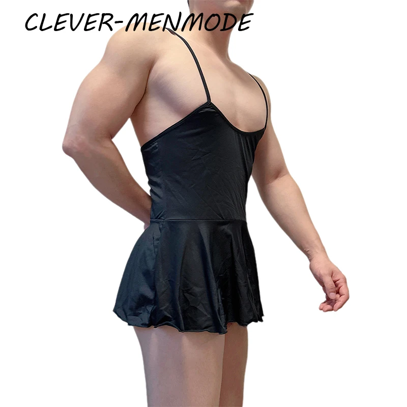 Women Nightdress Bodysuit Sexy Suspender Skirt Open Back Pajamas Mini Short Dresses Daring Rave Accessories Erotic Costume