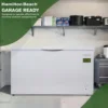 14 cu ft Chest Freezer - White, Large Storage for Families, Space-Saving Flat Back, Front Drain, Garage Ready By Hamilton Beach 3