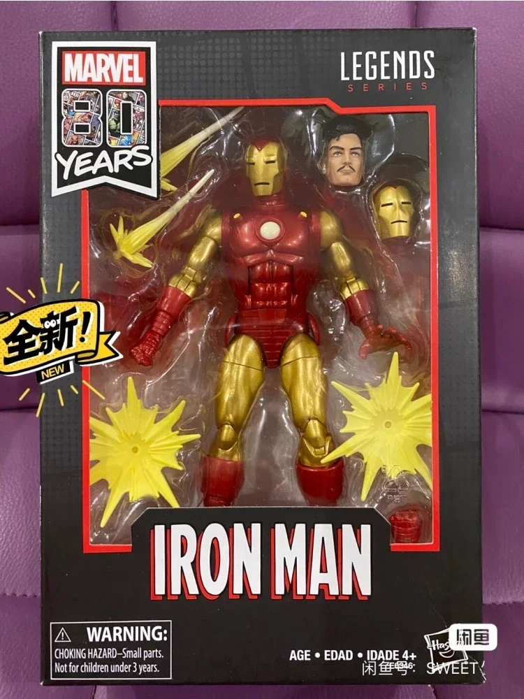thumbnail image 1 of Figuras de acción originales de Marvel Legends del 80.° aniversario de The Mighty Thor, Iron Man, Steve Rogers, versión de cómics de 6", 1 of 4