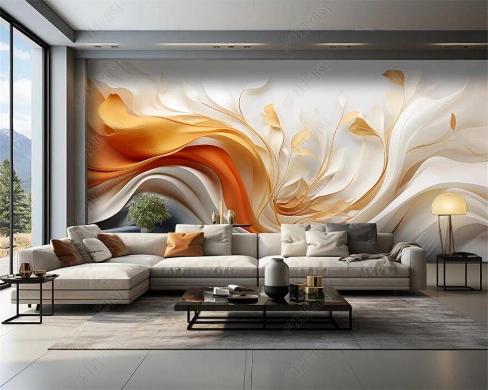 Beibehang-papel de Parede Moderno Personalizado do Estilo Chinês Materiais Múltiplos Fita Abstrata Fundo do Sofá da Pena