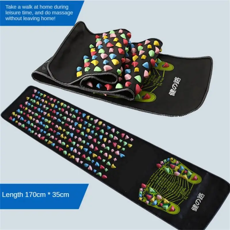 Foot Massage Mat Healthy Acupuncture Foot Mat Reflexology Walk Stone Leg Pad Pain Relief Healthcare Acupressure Massageador