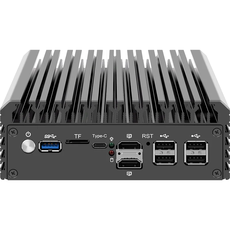 Fanless Mini PC 6x i226-V 6 LANS 2.5G Firewall Soft Router 12th Gen Intel i3 N305 N100 DDR5 32GB 500GB NVMe SSD pfSense Proxmox 5