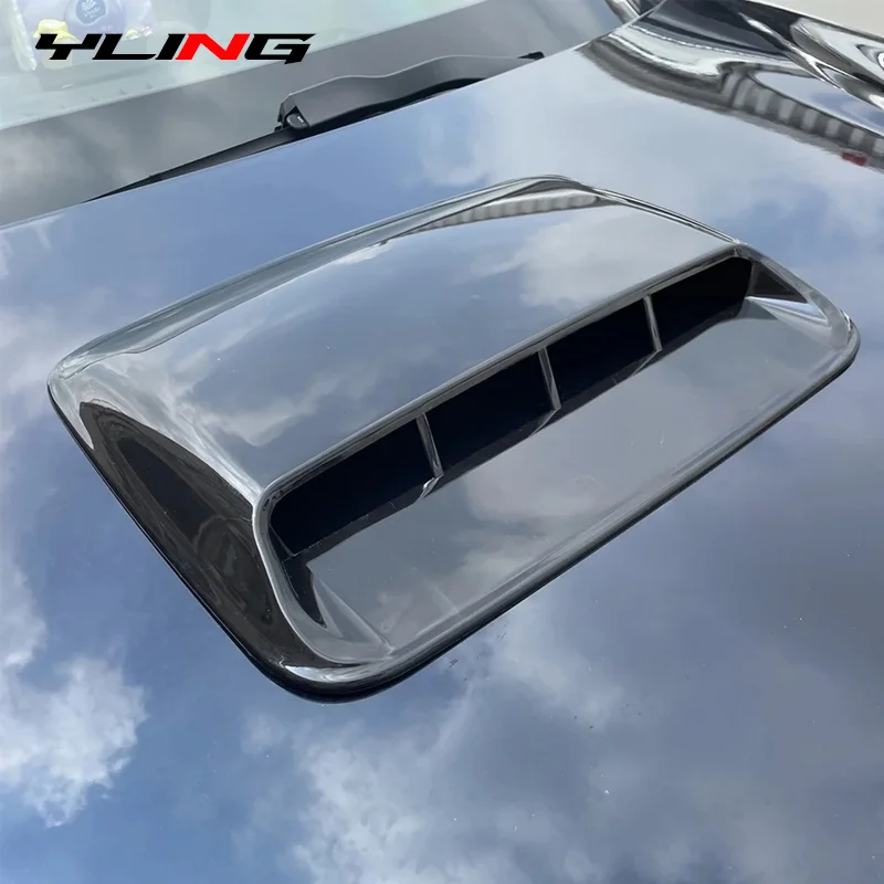 Auto Tuning Car Air Flow Intake Hood Scoop Vent Bonnet Decorative Cover For BMW Audi Benz Focus Mk2 Passat B5 4x4 Accessories hood vents