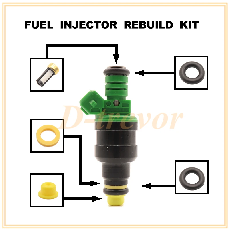 Fuel injector nozzle repair kit for PORSCHE 944 M44 51 52 S2 2.5T 2.5 TURBO 84-91 0280150803