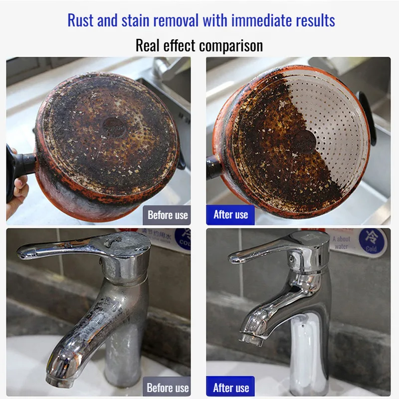 Heavy oil cleaning agent multi-functional eco-oxygen cookware renovation bubble powder pots pans bottom oxygen bubble cleaner