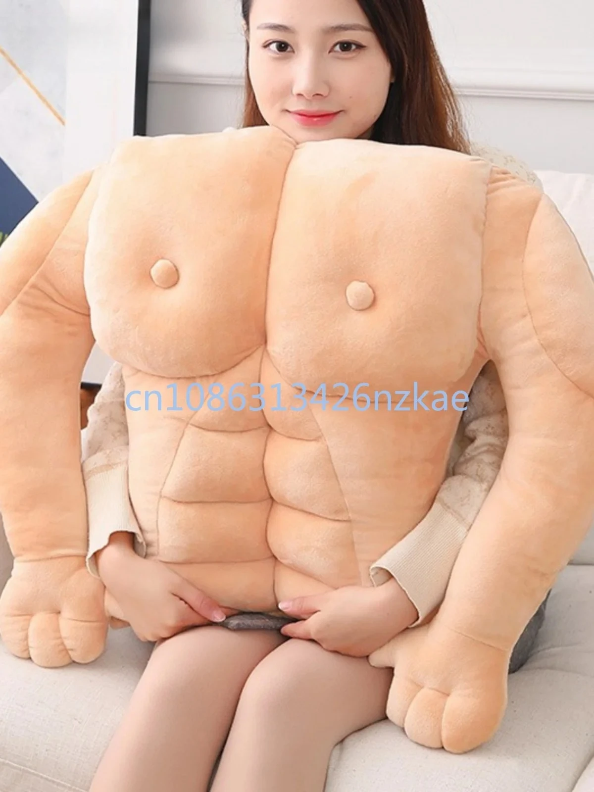 가슴과 복근이 큰 남자친구 베개 인형 창의적인 인형 봉제 장난감 재미있는 선물.