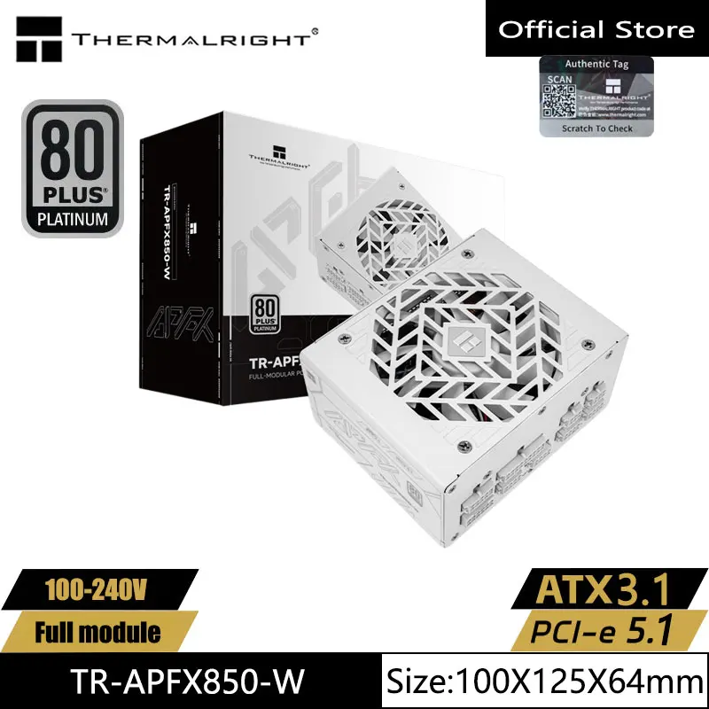 Thermalright TR-APFX850/1000-W 화이트 컴퓨터 케이스 전원 공급..