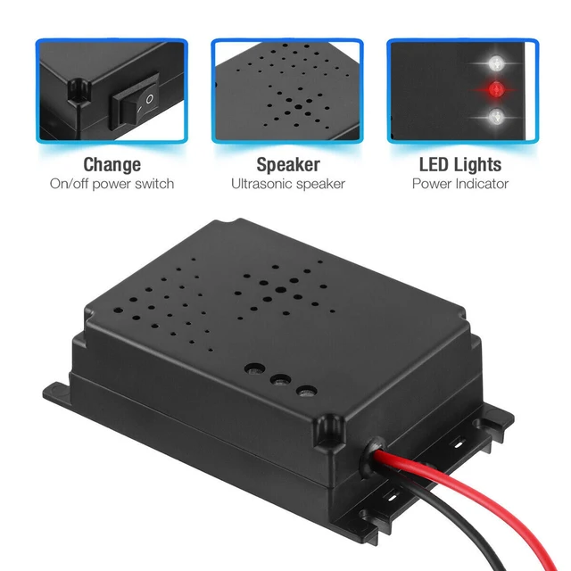 Ultrahangos Egérriasztó 12 V-Os Patkánytaszító Egér-Visszaszorító Az Autóhoz Tartsa Meg A Rágcsáló Marten Away Autcitores Akkumulátorral Működtetett - Image 4