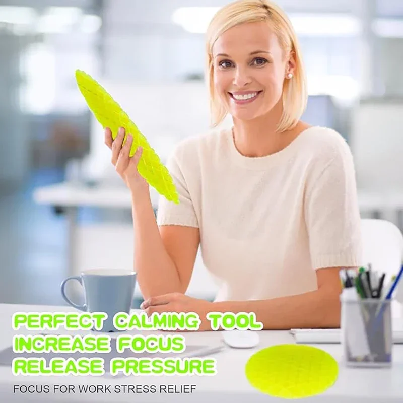 Design Worm Big Fidget Toy 3D Printing Decompression Elastic Net Net Anti-Stress ADHD Stress Relief Elastic Toy for Kid Adult 3