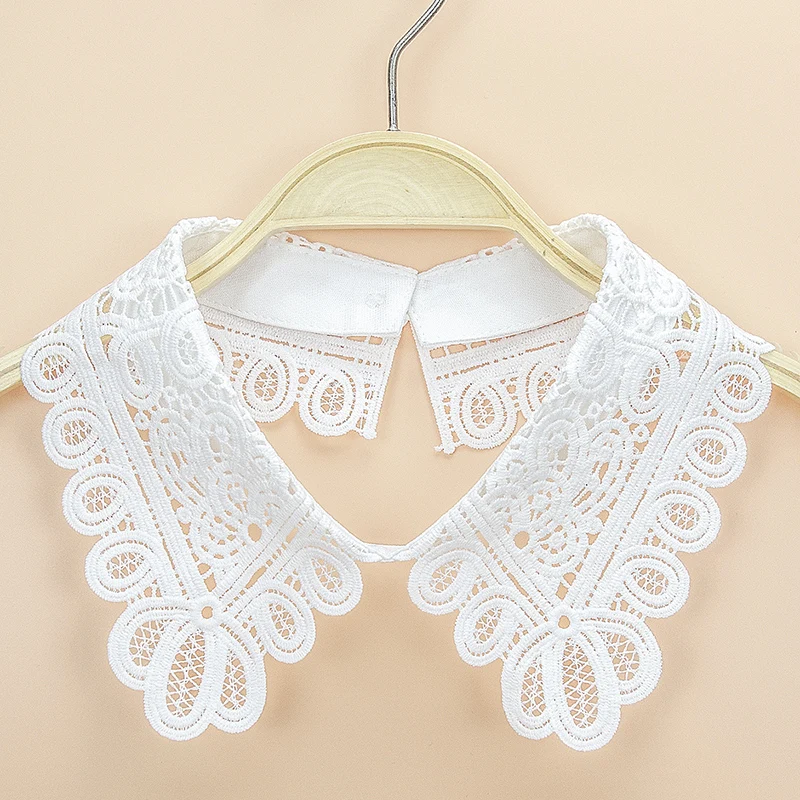 Women's Fashion Decoration Water-Soluble Embroidered Collar Shawl fake collar detachable collar shawl Personalized and Versatile Detachable Fake Collar