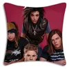 Hot Rock Band Tokios Hotels Pillow Covers Cartoon Sofa Decorative Home Double-sided Printing Short Plush Cute Cushion Cover 6