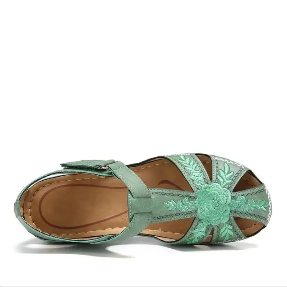Women's Dance Roman Sandals Summer Openwork Woven Wedge Heel Block Heel Platform