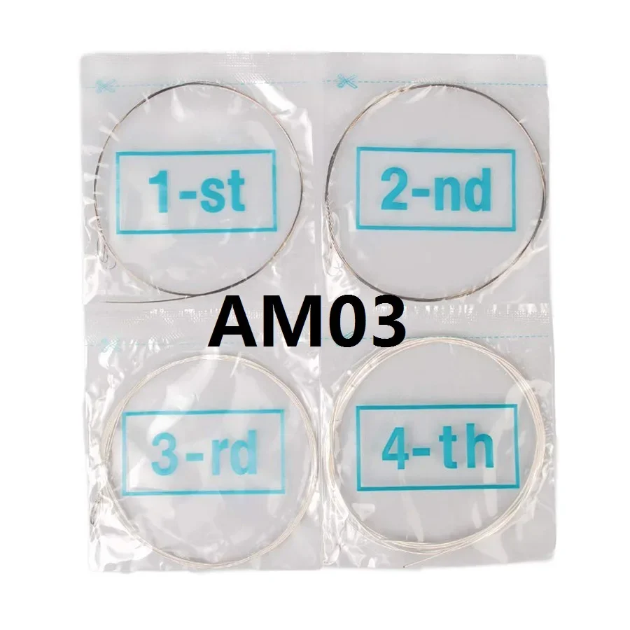 10 Sets Alice AM03/AM04/AM05/AM06/AM07/AM08 Options Mandolin Strings Silver-Plated/Coated Copper Alloy Wound EADG mandolin strings