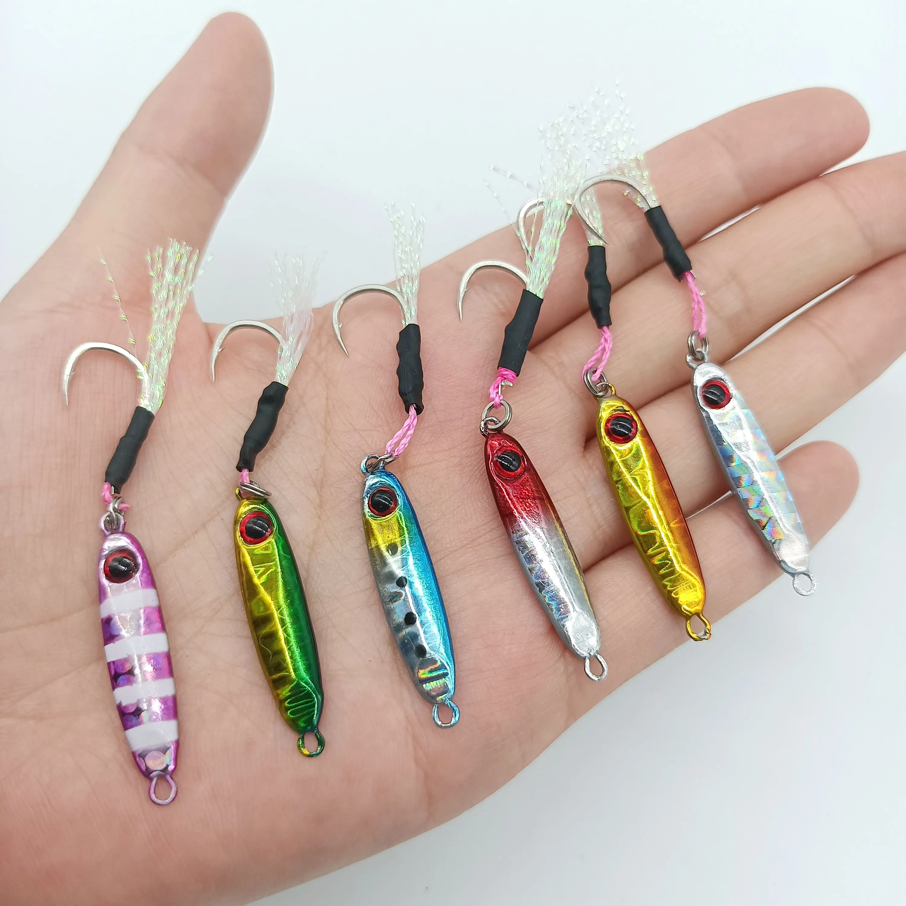 DUODUOYU 1PCS Micro Metal Jig Fishing Lure 5.5g/30mm Isca Artificial Bait With Single HookSpoon Jigging Lure Fishing Accessories