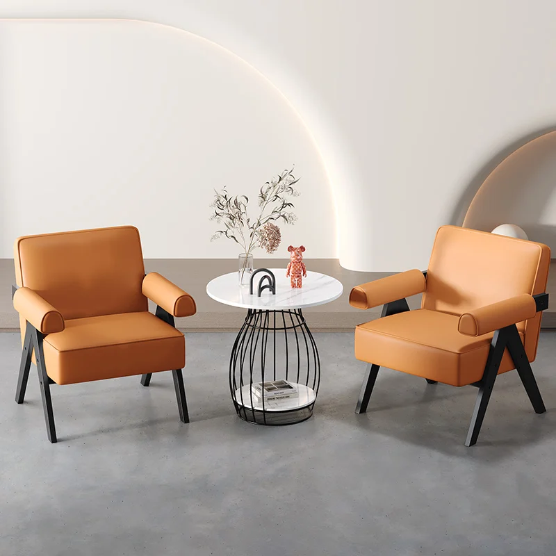 Lounge VIP Restaurant Chairs Bedroom Makeup Tables Backrest Designer Chairs Modern Wood Chaises Salle Manger Library Furniture