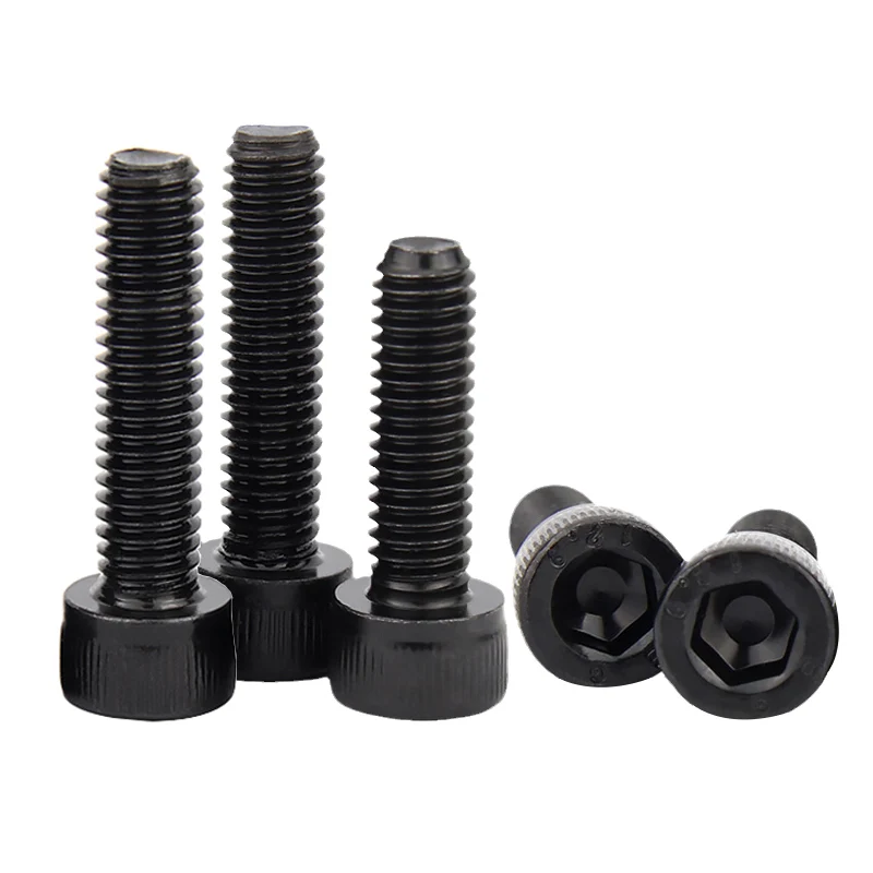 Hexagon Socket Cap Screw 5/10/50Pcs M1.6-M8 Black Grade 12.9 Carbon Steel DIN912