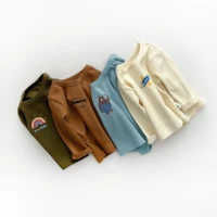 Autumn And Spring Newborn Infant Baby Boys And Girls Cotton Printing O-neck Long-sleeved T-shirt Kids Fashion Baby Clothing 3