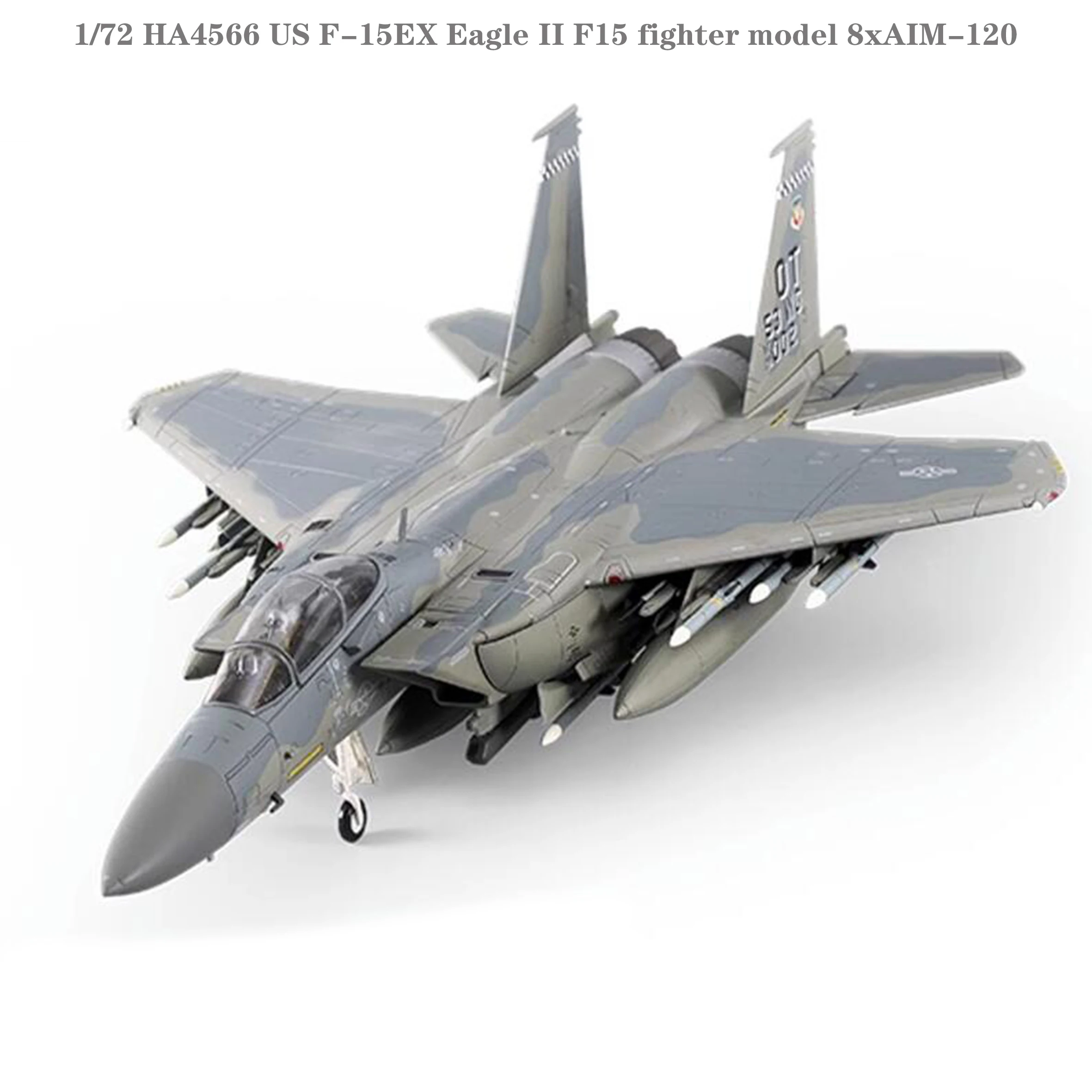 Fine 1/72 HA4566 US F15EX Eagle II F15 fighter model 8xAIM120 Alloy
