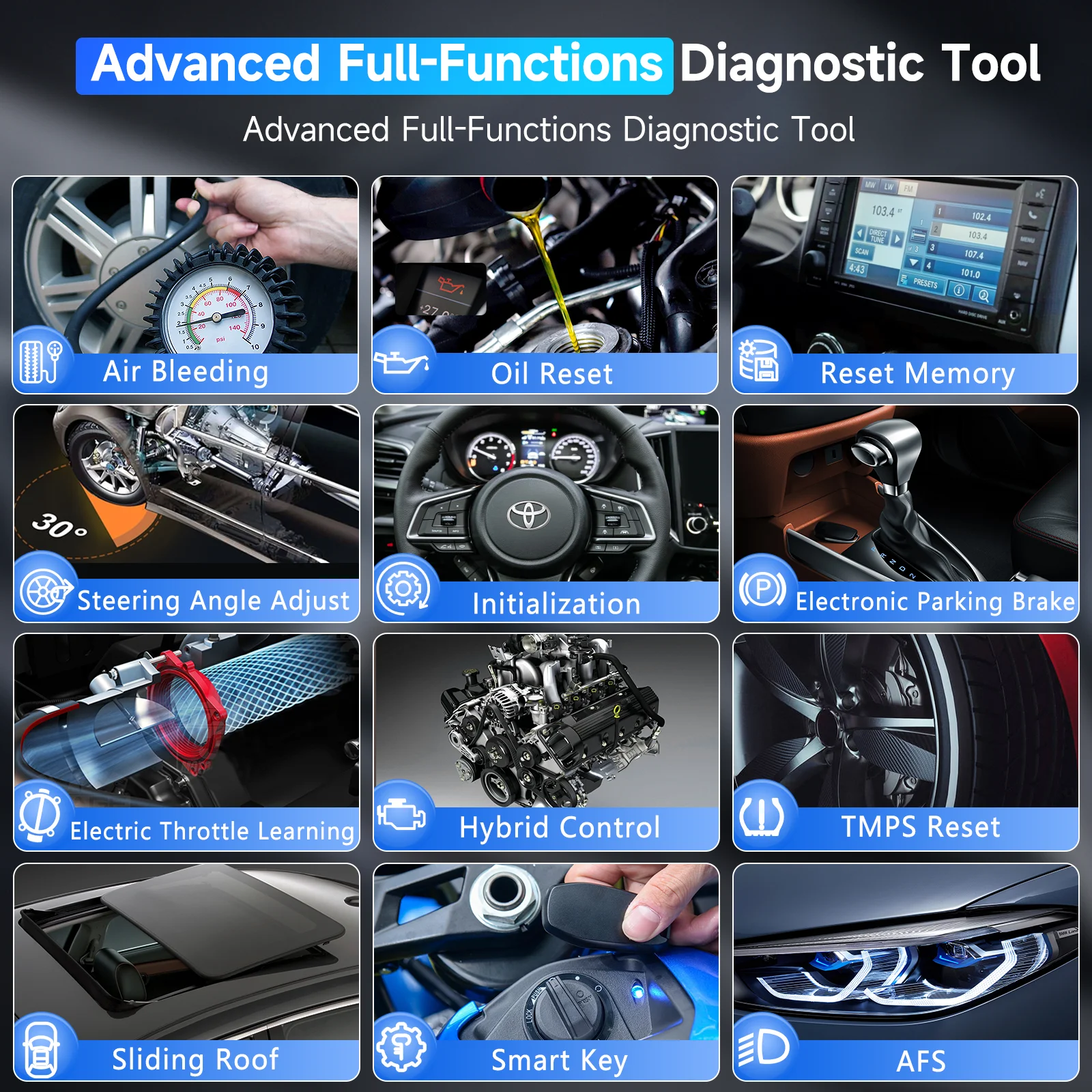 AUTOPHIX 7360 OBD2 Scanner For Toyota All System Automotive Code Reader ABS EPB SRS OIL BAT Reset Car Diagnostic Scanner 3