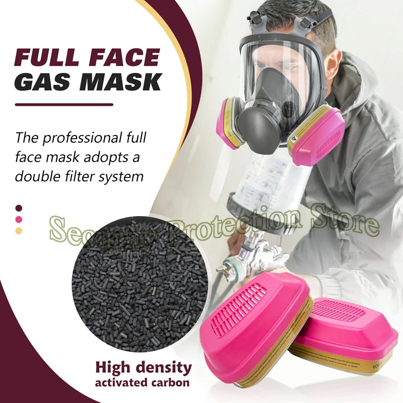 Kit Masque Demi Visage + Cartouches Filtres 60926 Lot 3/4 Pièces