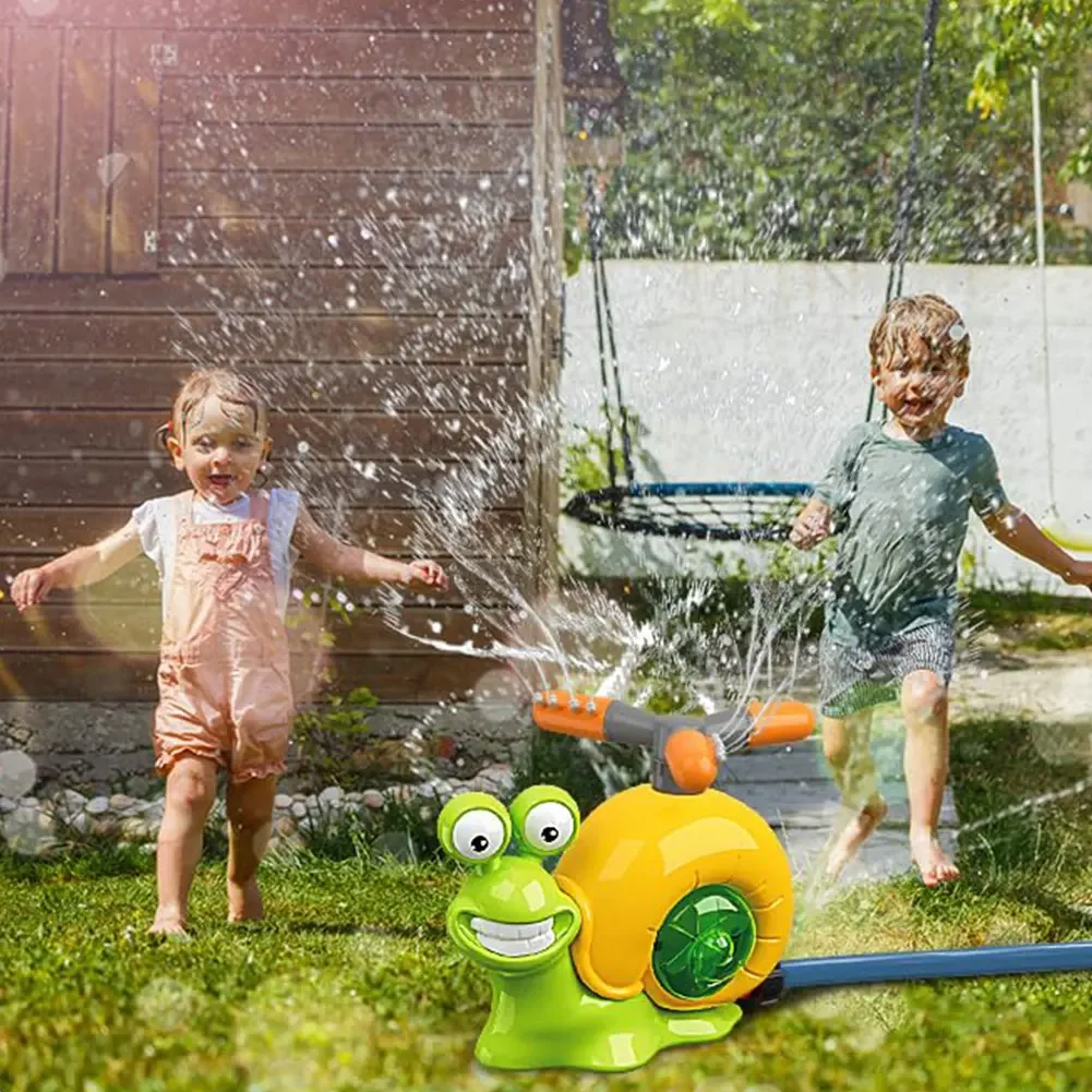 Garden Sprinkler Cartoon Snail Water Game Summer Backyard Lawn Pool Party Baseball Toy