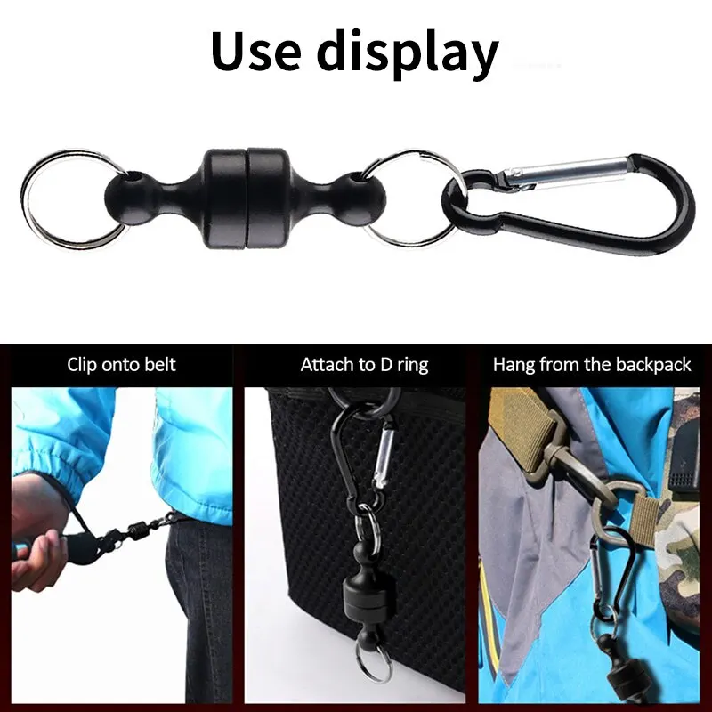Magnetic Fishing and Mountaineering Clip with Strong Force