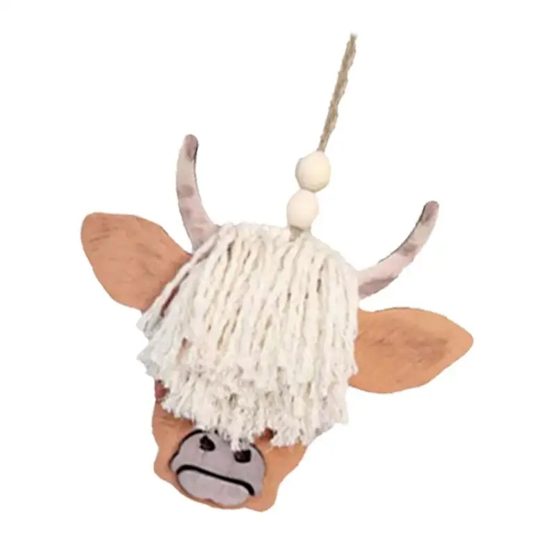

Car Pendant For Rearview Mirrors Car Decoration Charm Pendant Creative Highland Cattle Car Charm Style Ornament Car Mirror