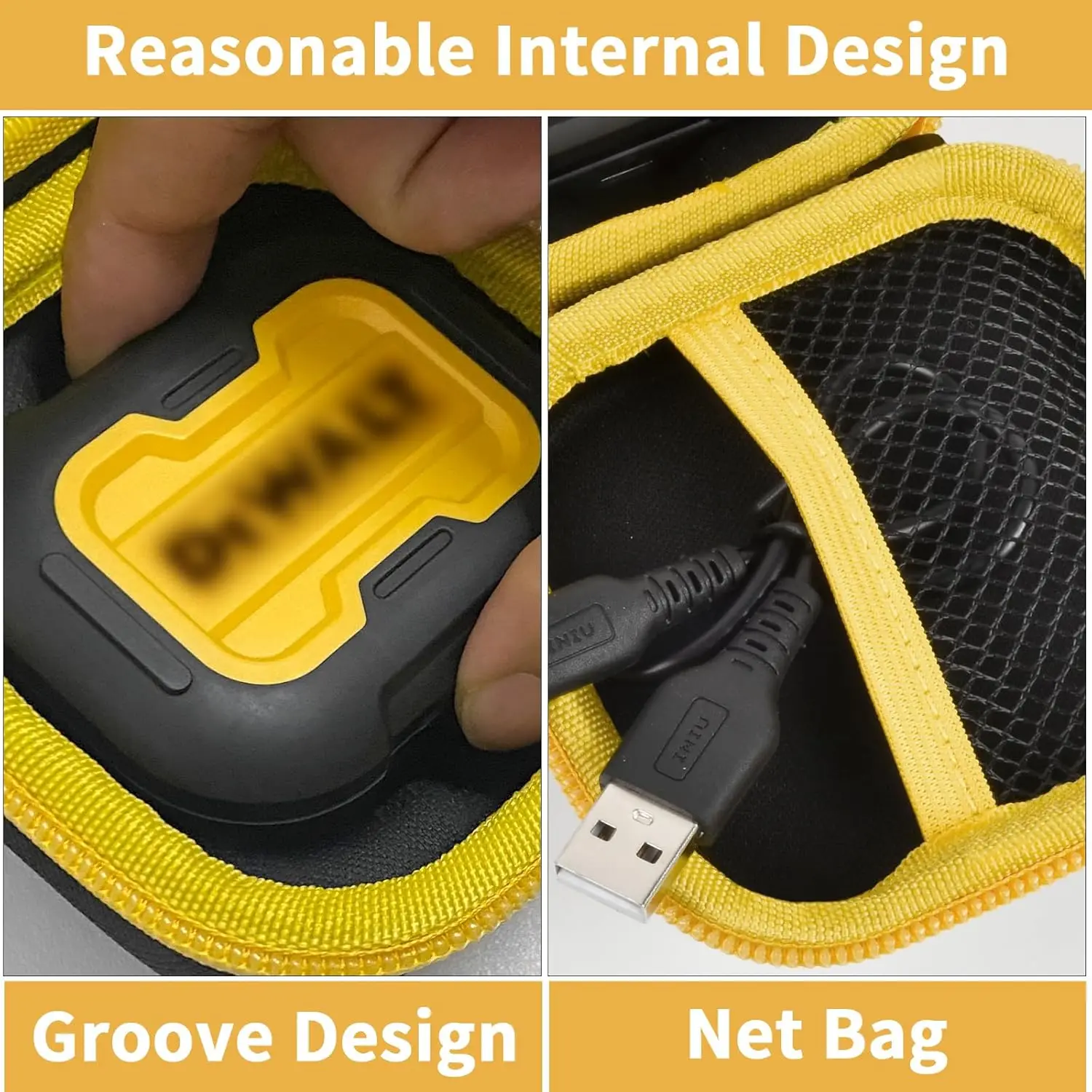 （CASE ONLY) Earbud Case Compatible with DEWALT True Wireless Bluetooth TWS Headphones/for Raycon The Everyday Microphone