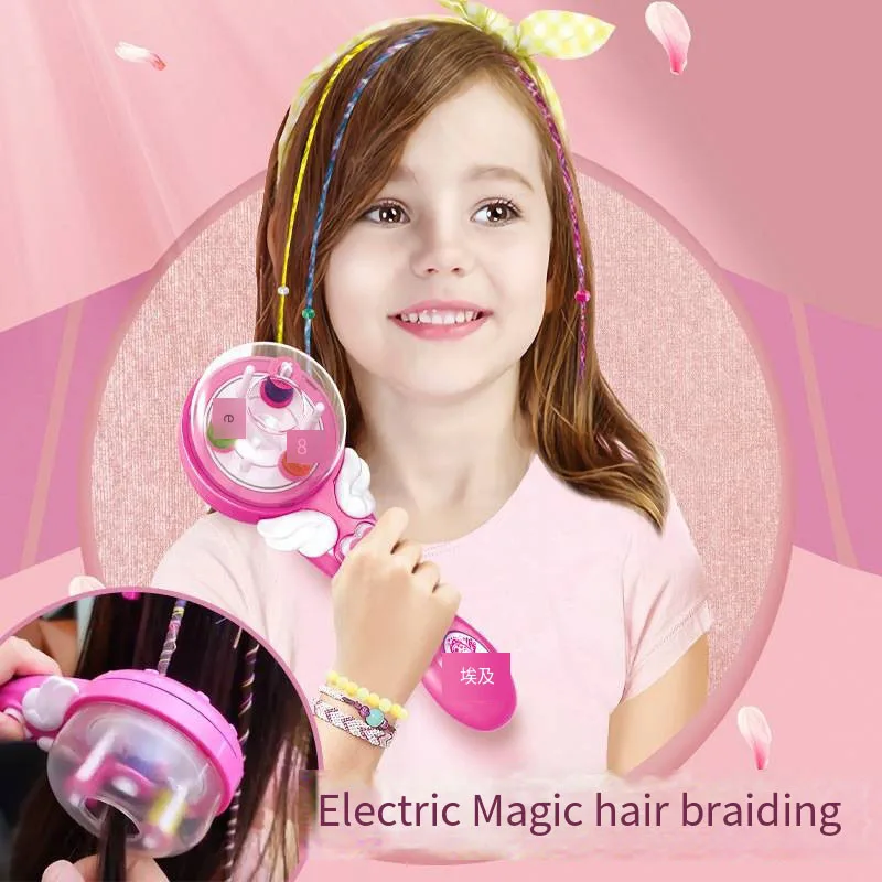 Children'S Magic Hair Braid Modeling Toy Set Girl Tie Hair Creative Makeup Automatic Hair Braid Braiding Electric Diy Tools