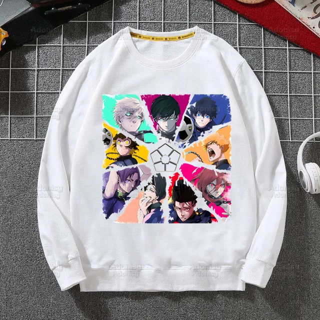 Bachira Meguru Anime Blue Lock Hoodie Anime Sweatshirt Harajuku Pullover  Tops Streetwear Man Woman