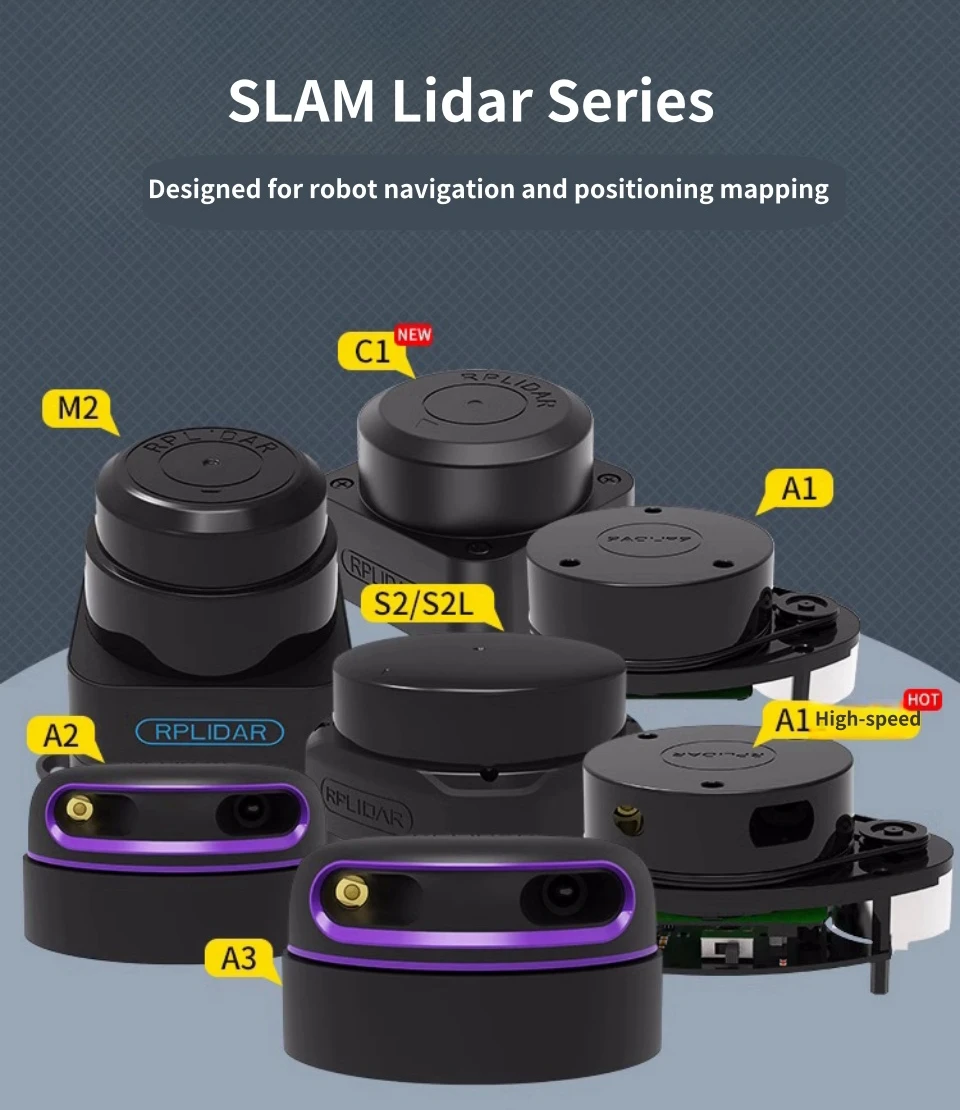 SLAMTEC RPLiDAR A2M12 360° Laser Sensing Scanner Sensor Kit,16kHz 12M Range Tria