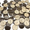100pcs/lot 2 hole natural coconut buttons 18/20/25/30mm round sewing flatback brown buttons free shipping COCO010 1