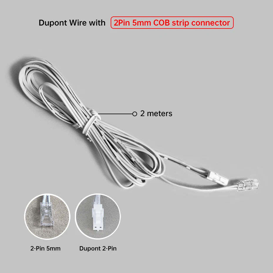 ตัวเลือกสินค้า สายไฟขยาย LED Strip Light พร้อมตัวยึดสายไฟ 3 ขนาด