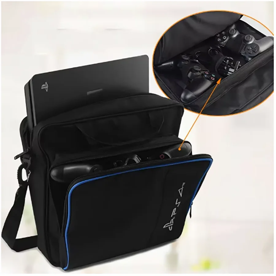 Suitable for Sony PS4 console storage bag, PS4 shoulder tote bag, PlayStation game console accessory bag 6