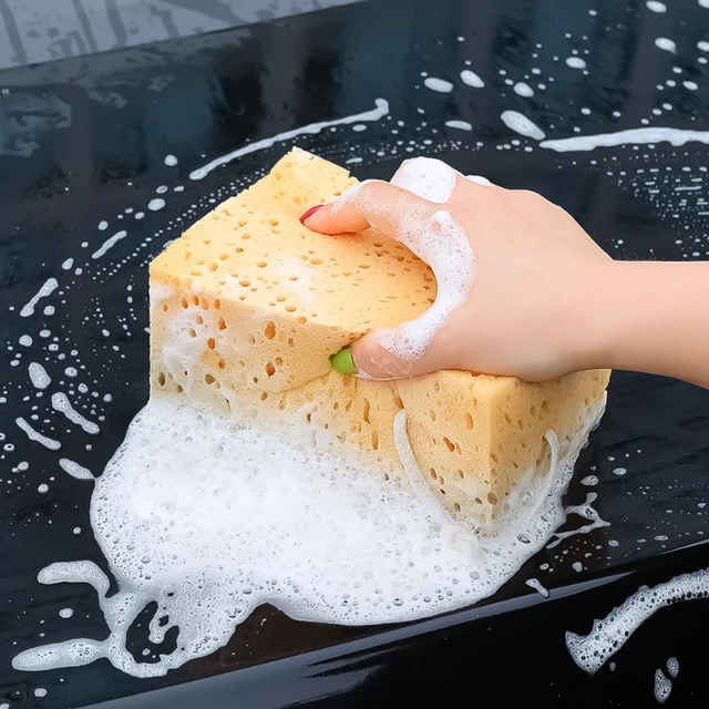 Brosse éponge de grande taille, mousse de lavage pour carrosserie de voiture,  forte Absorption d'eau, universelle, cuisine, nettoyage ménager - AliExpress