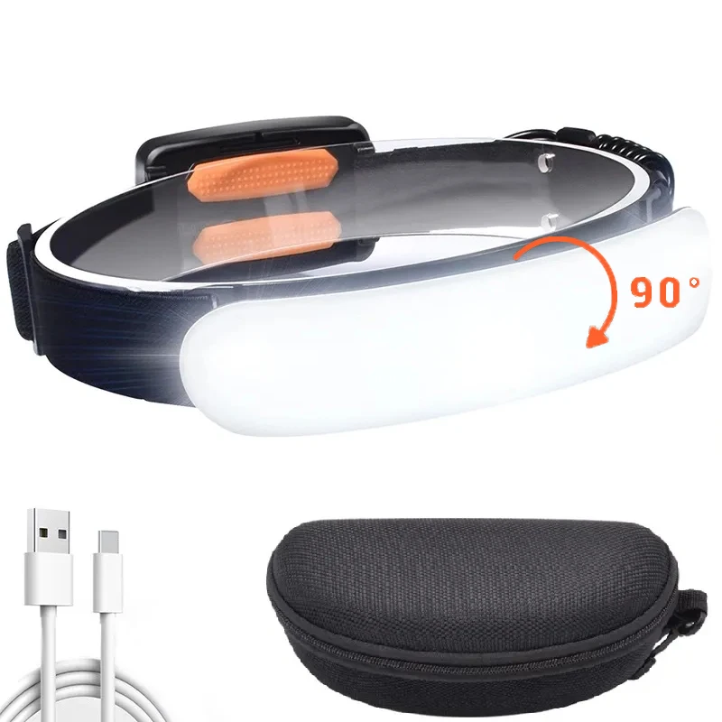 LED Headlamp Rechargeable 18650 Battery Headlight Portable Head Torch Powerful Flashlight Outdoor Camping Fishing head flashlight cob headlamp