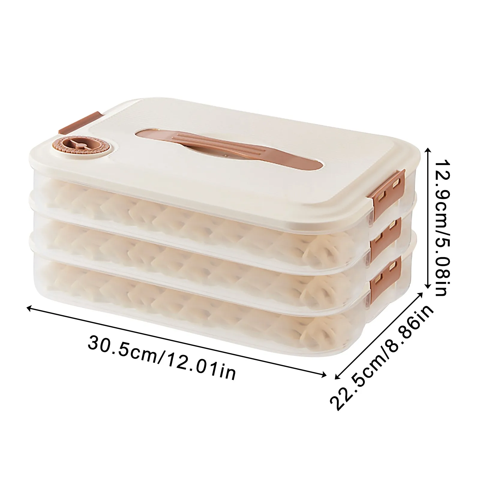Multilayer Kitchen Food Grade Multilayer Dumpling Storage Box for Freezing and Fresh Keeping with Sealed Refrigerating Function 5