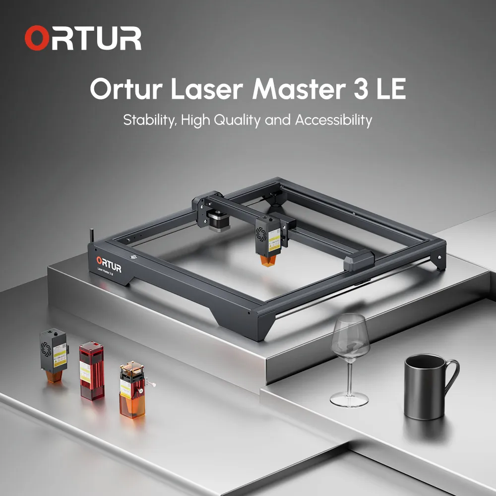 ORTUR Laser Master 3 LE 5.5W/10W Power Diode Cutter and Engraver CNC Desktop Wifi/APP Wood Printing Engraving Cutting Machine laser module laser engraving machine laser safety goggles