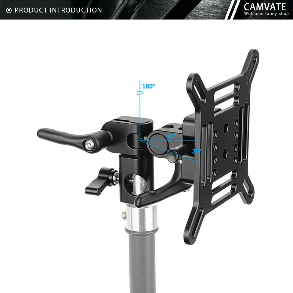 Adjustable VESA Monitor Mount Bracket 75x75mm 100x100mm with Quick Release V-Loc