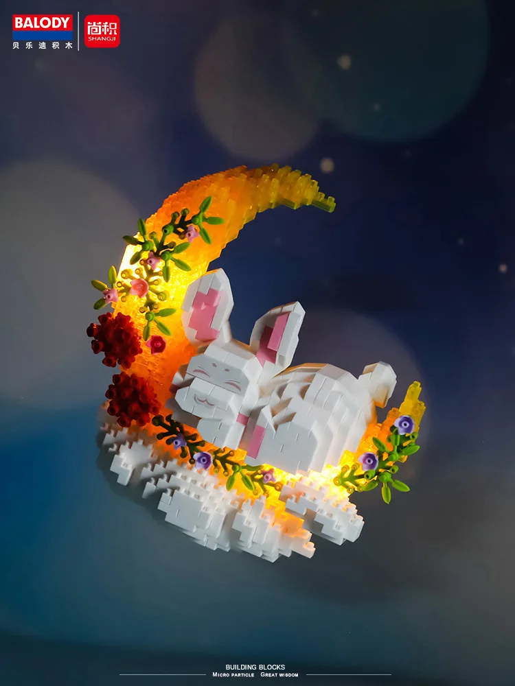 Balody 18440 Mid-Autumn Festival Moon Rabbit Cloud 