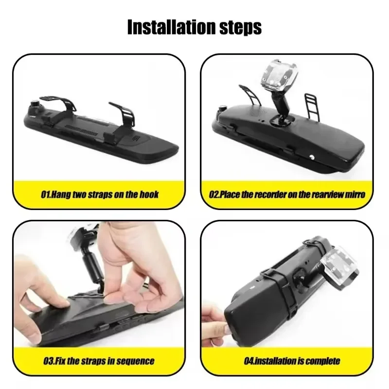 Car Rearview Mirror DVR Fixing Accessories Bicycle Headlights Silicone Bandage Straps Driving Recorder Fixed Rope Elastic Band car rearview mirror dvr accessories