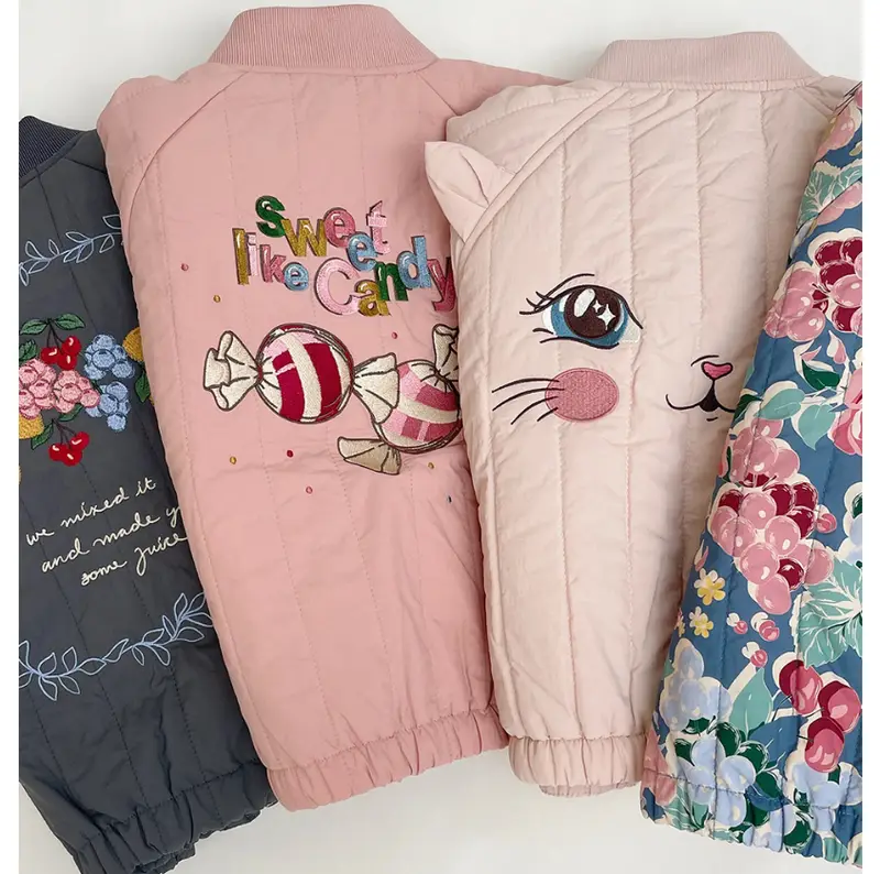 Children's Jackets 2026Fall And Winter Fashion Cartoon Lamb Wool Girls Jacket Cotton Warm Cute Boys Coat Children's Clothing - Image 2