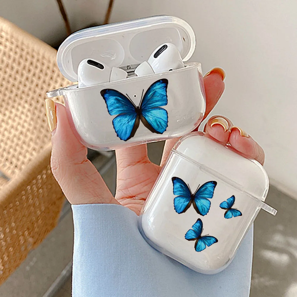 Cover A Farfalla Abbastanza Carina Per Apple Airpods 2/1 3 Heardphone Auricolare Coque Soft Tpu Funda Airpod Pro Cover Earpods Custodia Capa