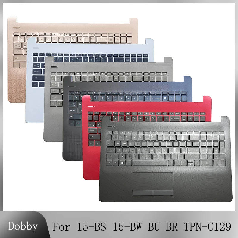 

Brand NEW Laptop US Keyboard Replacement For HP 15-BS 15-BW BU BR TPN-C129 250 G6 Palmrest Top Case Touchpad Black 925010-001