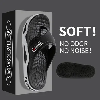 Summer Men's Slippers Fashion Indoor Bathroom Anti-slip Anti-odor Soft Sole Couple Sandals Comfort Outdoor Beach Flip Flops 1
