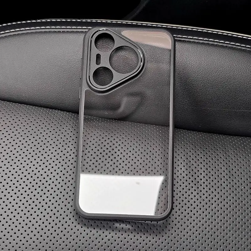 Luxury Armor Acrylic Transparent Magnetic Back Cover with Magsafe