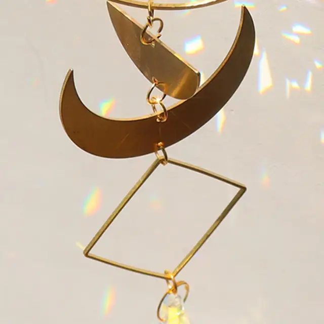 Kerti Napsütők Műszál Kristály Függő Medál Elegáns Dekoratív Ablak Függönyök Napkatcher Kert Dekoráció - Image 5